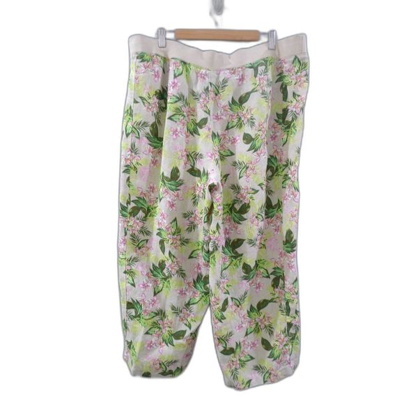 J. Jill Love Linen Orchid Spring Print Pant - XL - Picture 3 of 6